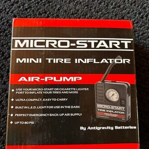 Micro-Start Mini Tire 🛞 Inflator
